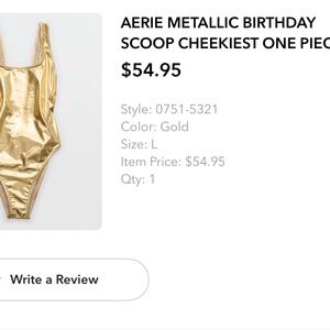 Aerie Metallic Swimsuit